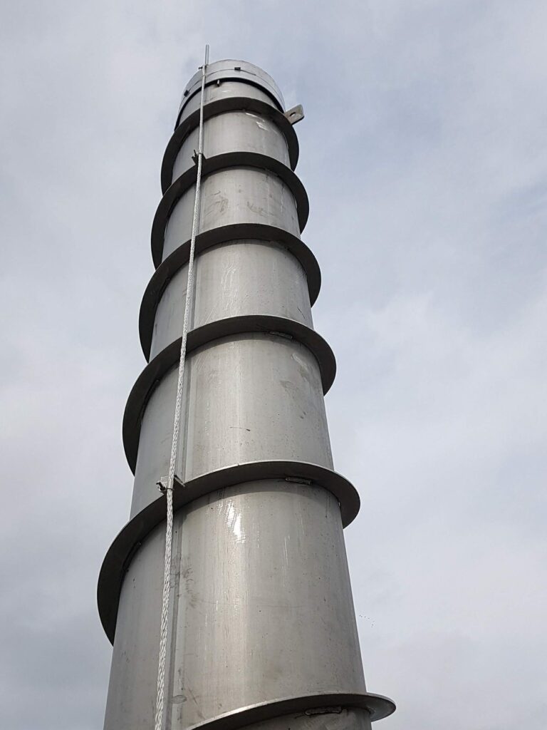 Lightning protection system on metal stack